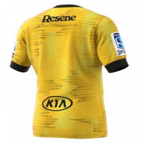Camisola Wellington Hurricanes Rugby Equipamento Primeiro 2020 Manga Curta